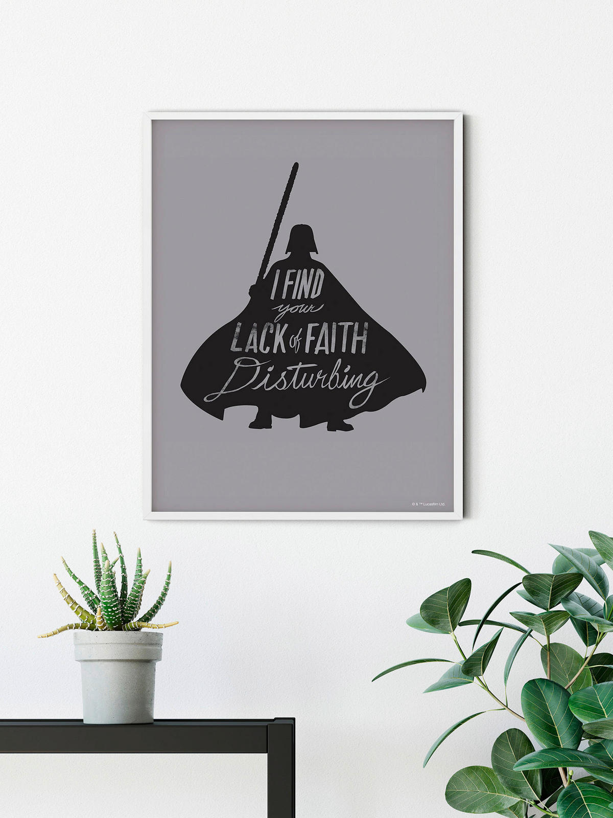 Komar Poster Star Wars Silhouette Quotes Vader Star Wars B/L: ca. 50x70 cm Star Wars Silhouette Quotes Vader - (50,00/70,00cm) - Komar