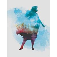Komar Poster Frozen Anna Aquarell Disney B/L: ca. 30x40 cm Frozen Anna Aquarell - (30,00/40,00cm) - Komar