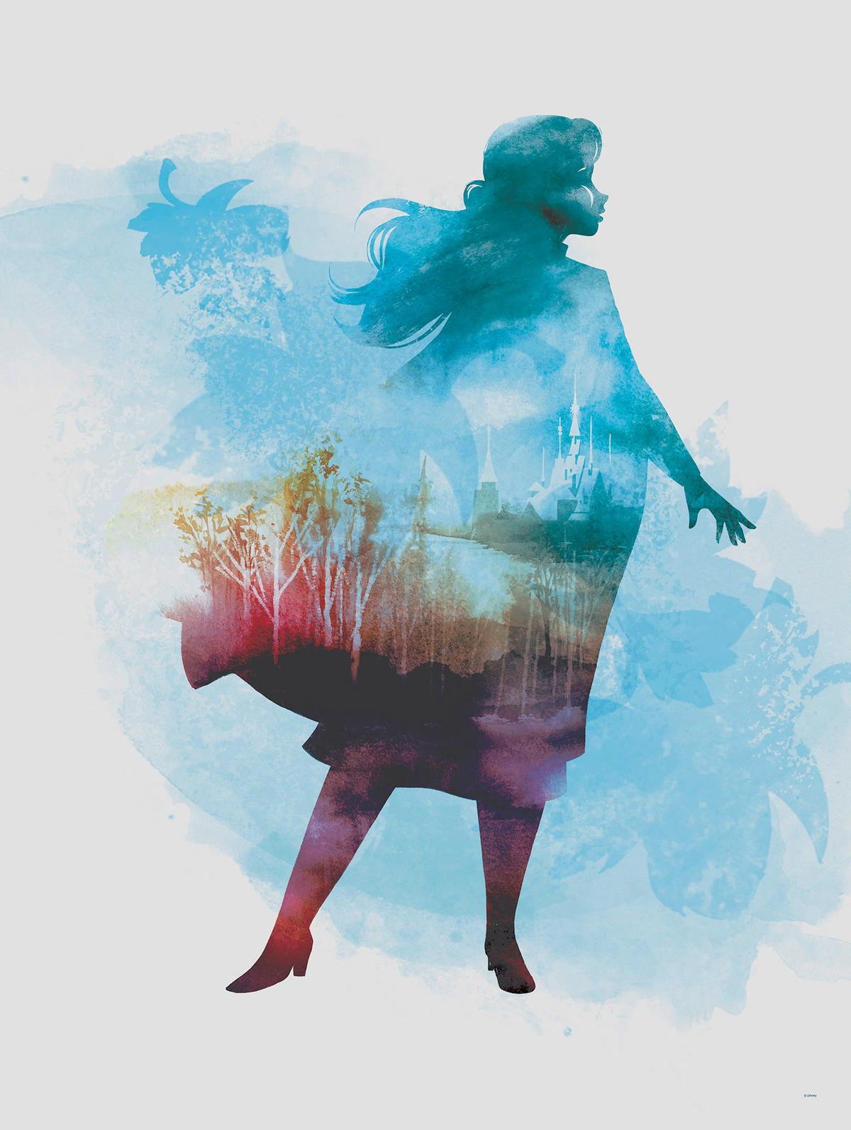 Komar Poster Frozen Anna Aquarell Disney B/L: ca. 30x40 cm Frozen Anna Aquarell - (30,00/40,00cm) - Komar