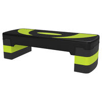 HOMCOM Steppbrett grün Kunststoff B/H/L: ca. 31x20x80 cm Steppbrett - schwarz/grün (80,00/31,00/20,00cm) - HOMCOM