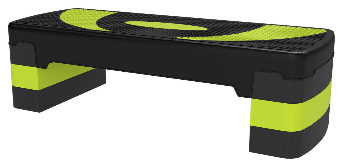 HOMCOM Steppbrett grün Kunststoff B/H/L: ca. 31x20x80 cm Steppbrett - schwarz/grün (80,00/31,00/20,00cm) - HOMCOM
