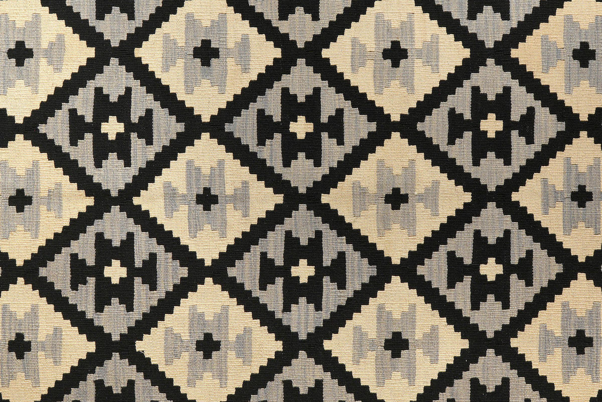 PersaTepp Teppich Kelim Gashgai grau B/H/L: ca. 173x1x240 cm Kelim Gashgai - schwarz/grau (240,00/173,00/1,00cm) - PersaTepp