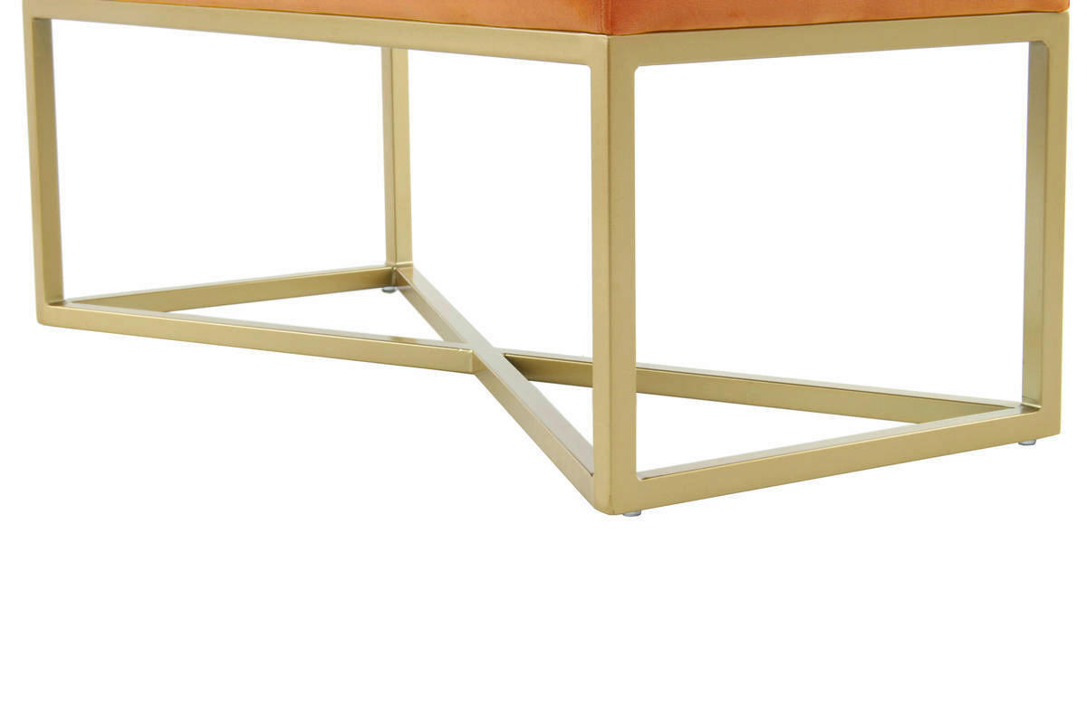 Sitzbank Diaz 101 orange B/H/T: ca. 40x40x90 cm Diaz 101 - gold/orange (40,00/40,00/90,00cm) - 360 Living