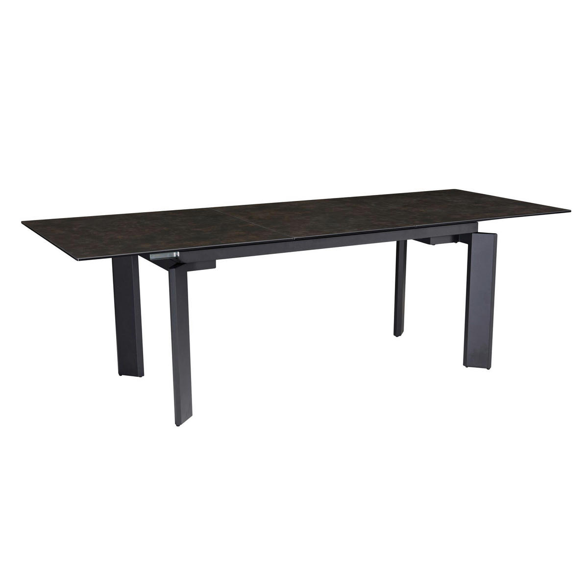 Esstisch schwarz Marmor Optik B/H/T: ca. 180x77x95 cm Esstisch - schwarz (180,00/77,00/95,00cm) - Wohnling