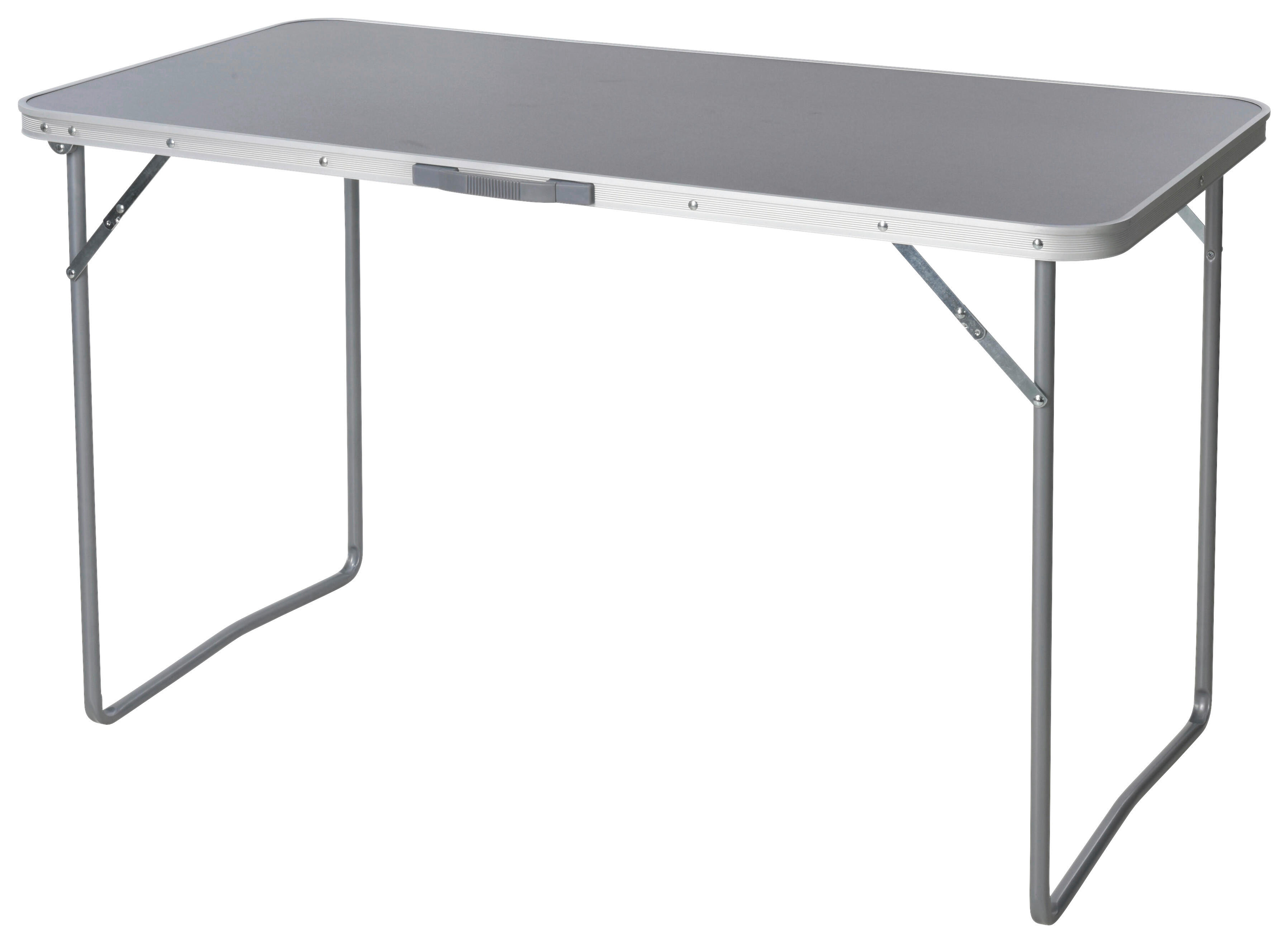 Klapptisch silber Metall B/H/L: ca. 60x6x121 cm Camping-Klapptisch - silber (121,00/60,00/6,00cm)