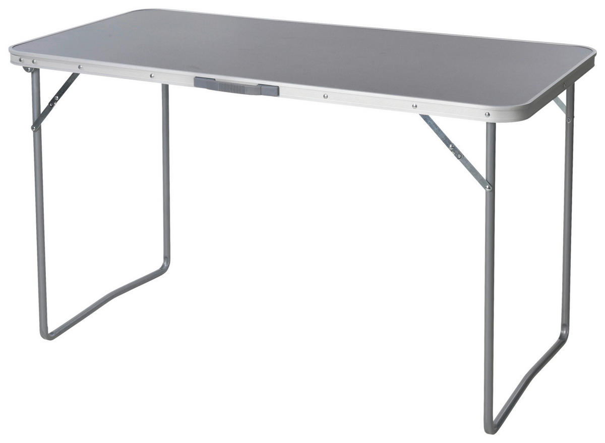 Klapptisch silber Metall B/H/L: ca. 60x6x121 cm Camping-Klapptisch - silber (121,00/60,00/6,00cm)