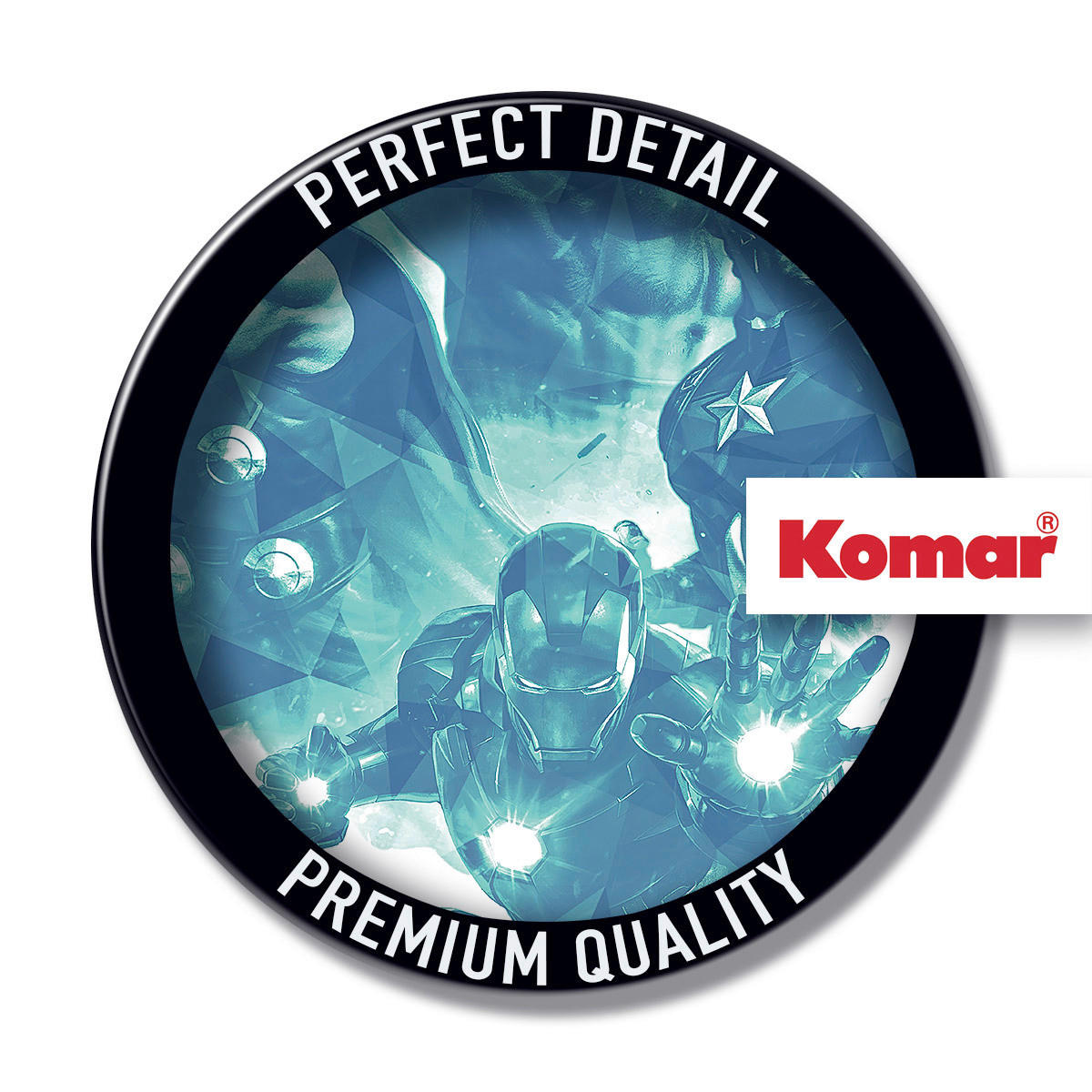 Komar Fototapete Avengers Blue Power D: ca. 125 cm Avengers Blue Power - (125,00cm) - Komar