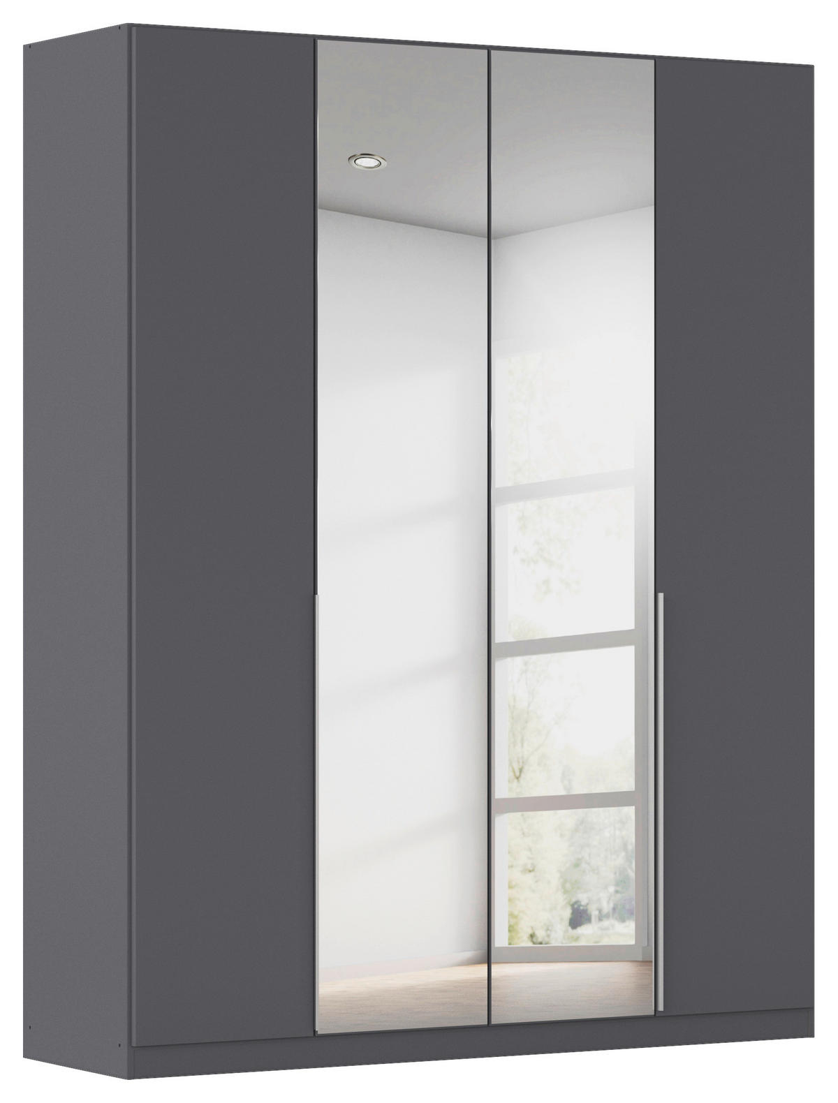 Kleiderschrank Alabama grau B/H/T: ca. 181x229x54 cm Alabama - Alu/grau (181,00/229,00/54,00cm)
