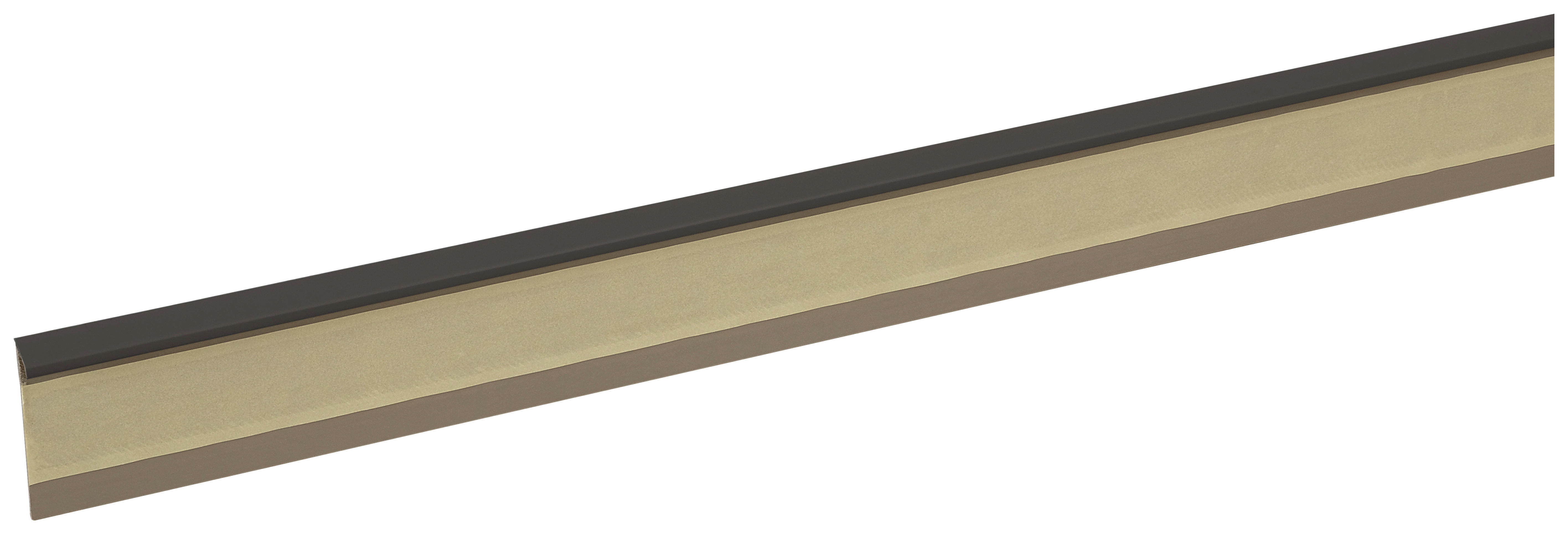 Einklebeleiste L/B/H: ca. 250x1,3x5 cm pro Stück Einklebeleiste 50mm grau - grau (250,00/1,30/5,00cm)