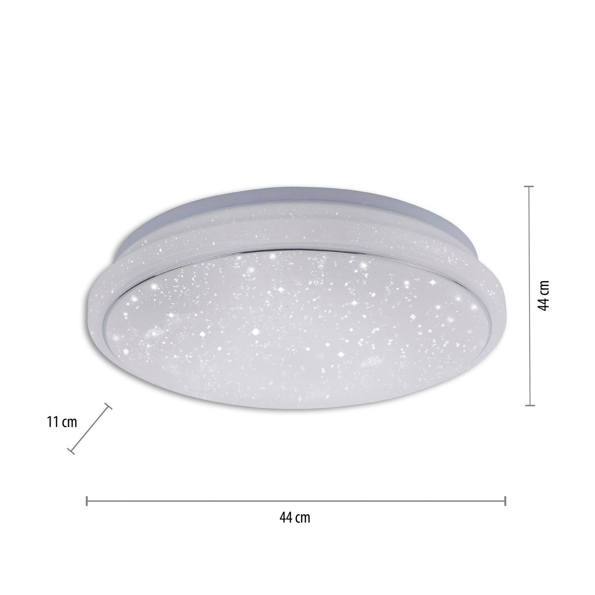 Just Light Smarte LED-Deckenleuchte JUPI 14743-16 weiß Kunststoff H/D: ca. 11x44 cm 1 Brennstellen LOLAsmart-JUPI - weiß (44,00/11,00cm) - Just Light