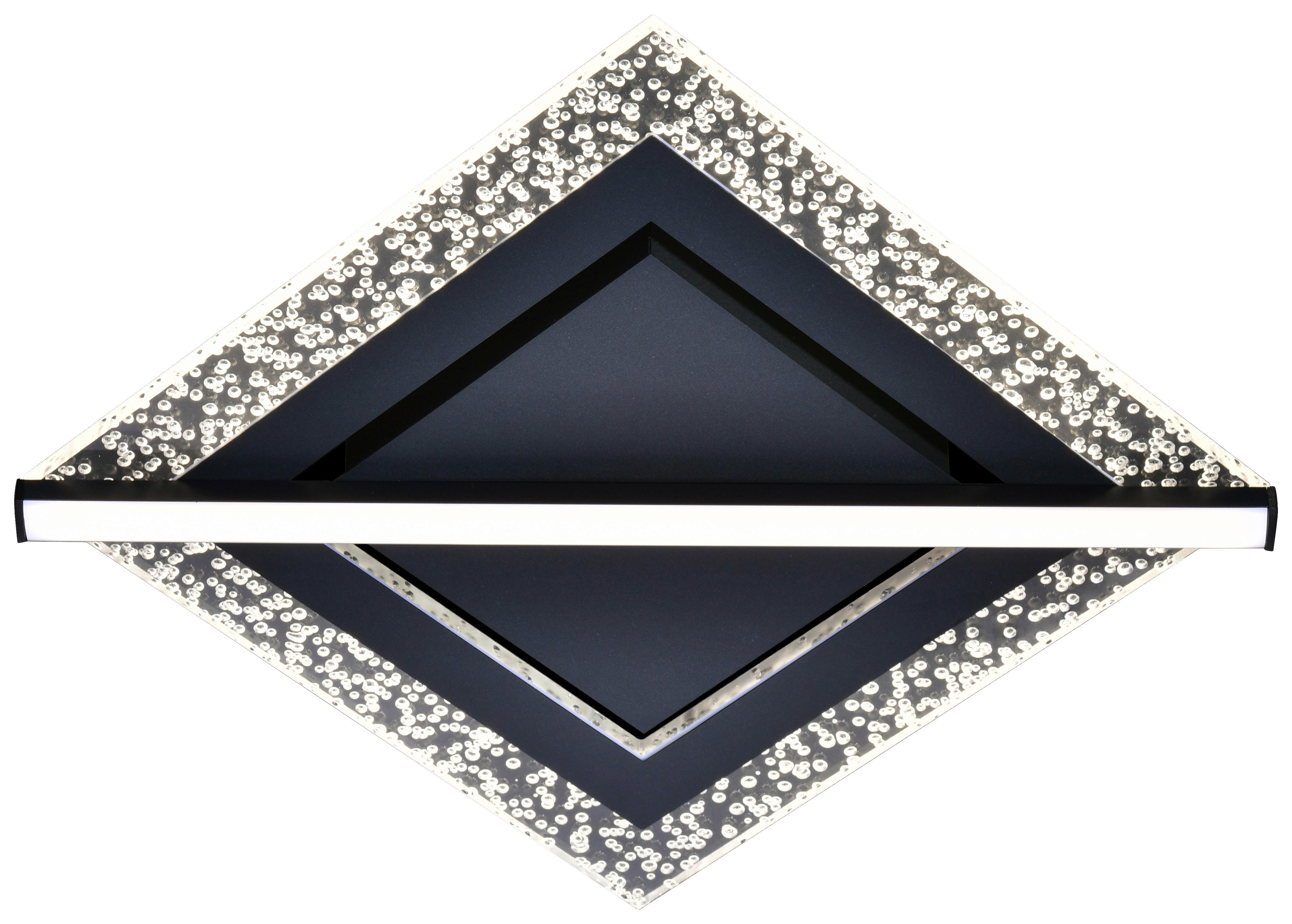 Deckenleuchte schwarz Metall Kunststoff B/H: ca. 40x6 cm LED-Deckenleuchte_Inanna - schwarz (40,00/6,00cm)