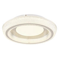 GLOBO LED-Deckenleuchte Opal weiß Metall Acryl H/D: ca. 8,5x40 cm SHARPER - weiß/Opal (40,00/8,50cm) - GLOBO