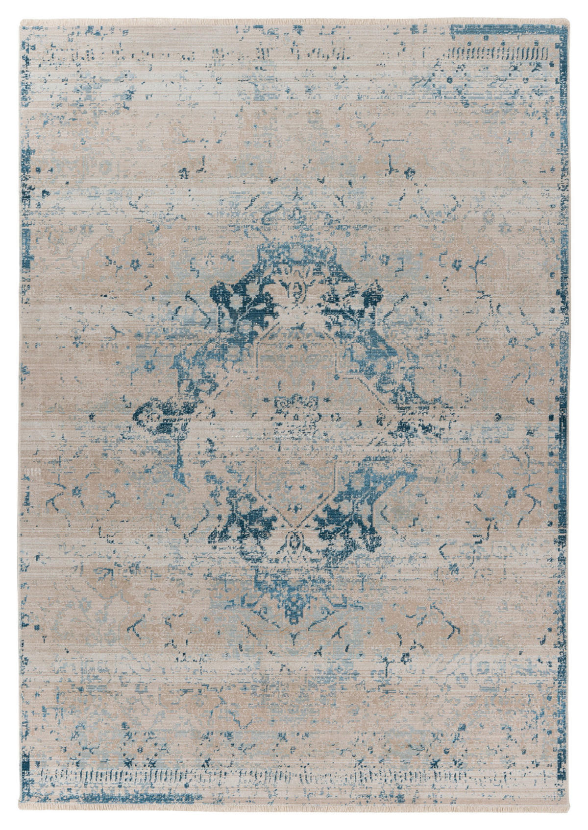 360Living Teppich Dilan blau B/L: ca. 120x170 cm Dilan - blau (120,00/170,00cm) - 360Living