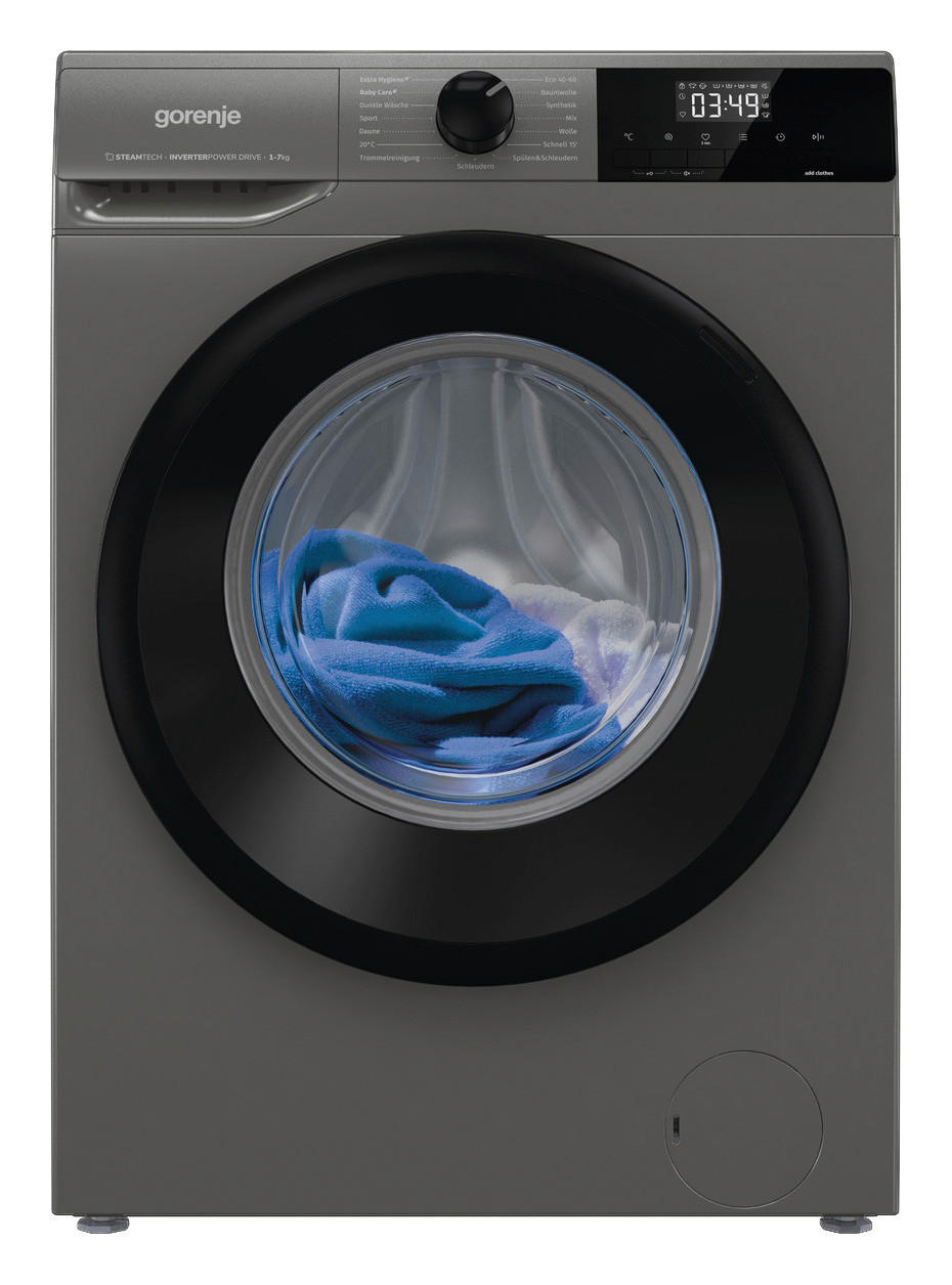 Gorenje Waschvollautomat W3NHEI74SAS/DE titanfarbig B/H/T: ca. 60x85x44 cm ca. 7 kg Waschvollautomat W3NHEI74SAS/DE - titanfarbig (60,00/85,00/44,00cm) - Gorenje