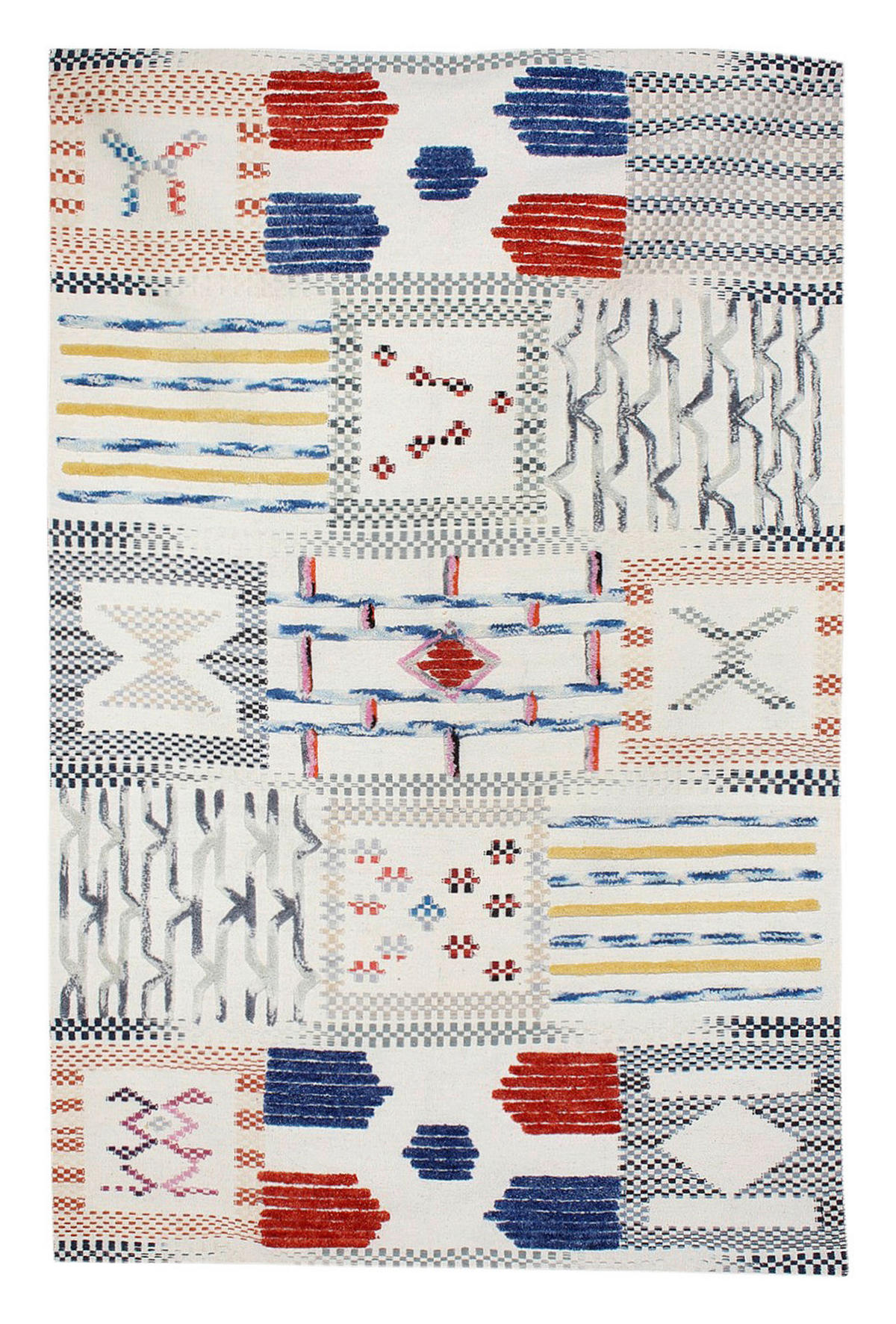 Kayoom Kurzflorteppich Empire 110 elfenbein B/L: ca. 160x230 cm Empire 110 - mehrfarbig/elfenbein (160,00/230,00cm) - Kayoom