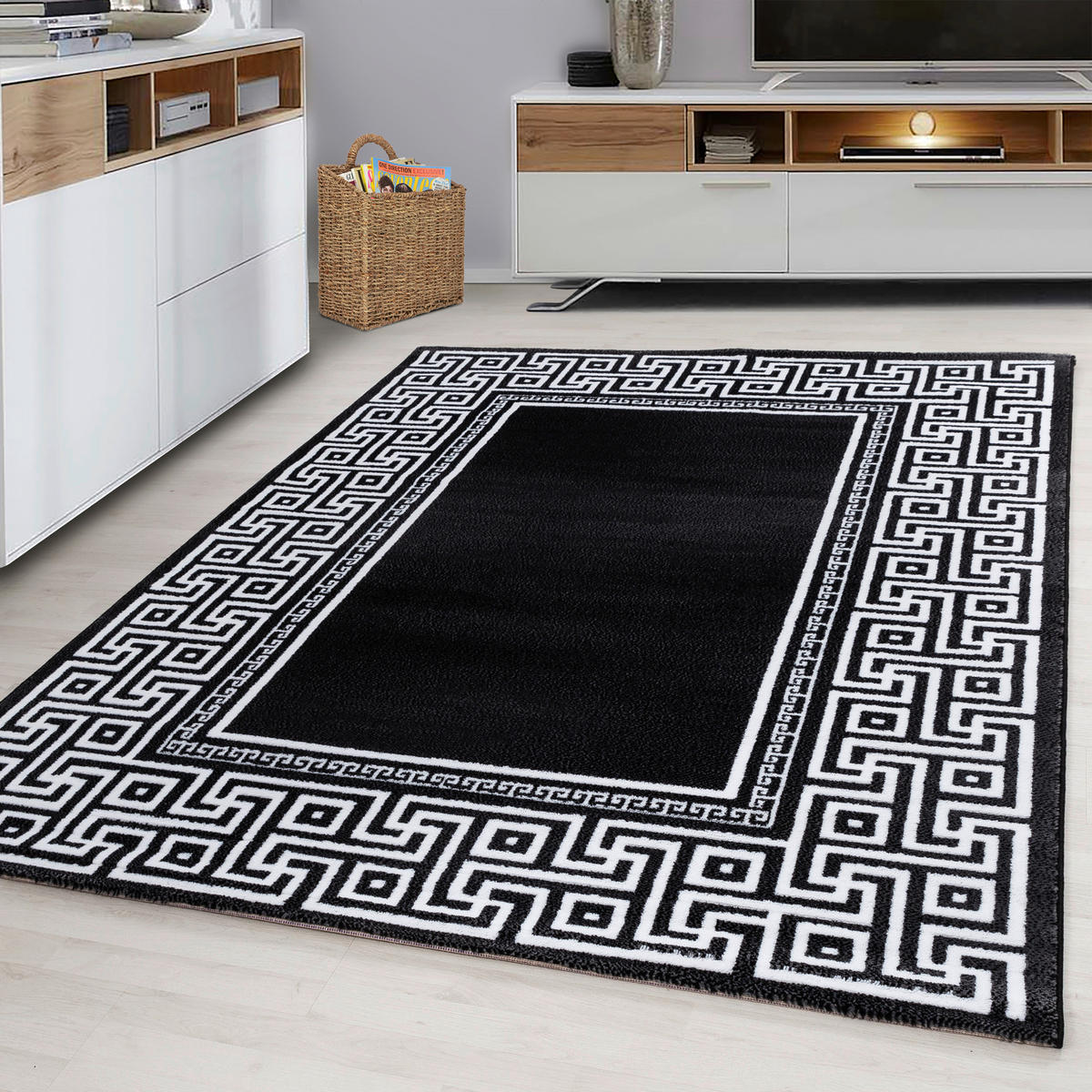 Ayyildiz Teppich PARMA schwarz B/L: ca. 120x170 cm PARMA - schwarz (120,00/170,00cm) - Ayyildiz