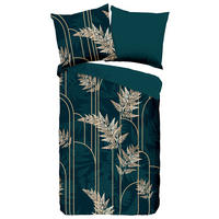 Bettwäsche Malak grün Polyester B/L: ca. 135x200 cm Malak - grün (135,00/200,00cm) - Pure