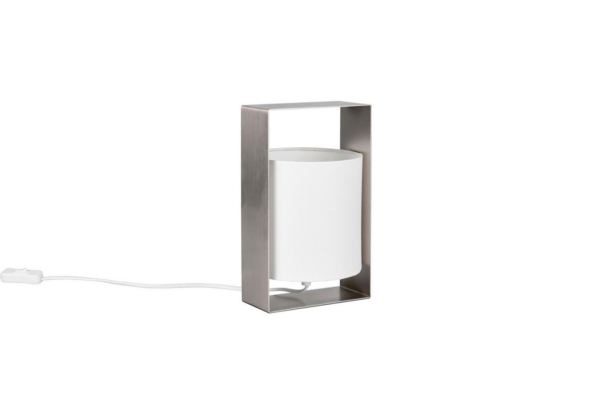 Reality Tischleuchte PAIL nickel matt Metall B/H/T: ca. 16x27x15 cm E27 1 Brennstellen Pail - nickel matt (16,00/27,00/15,00cm) - Reality