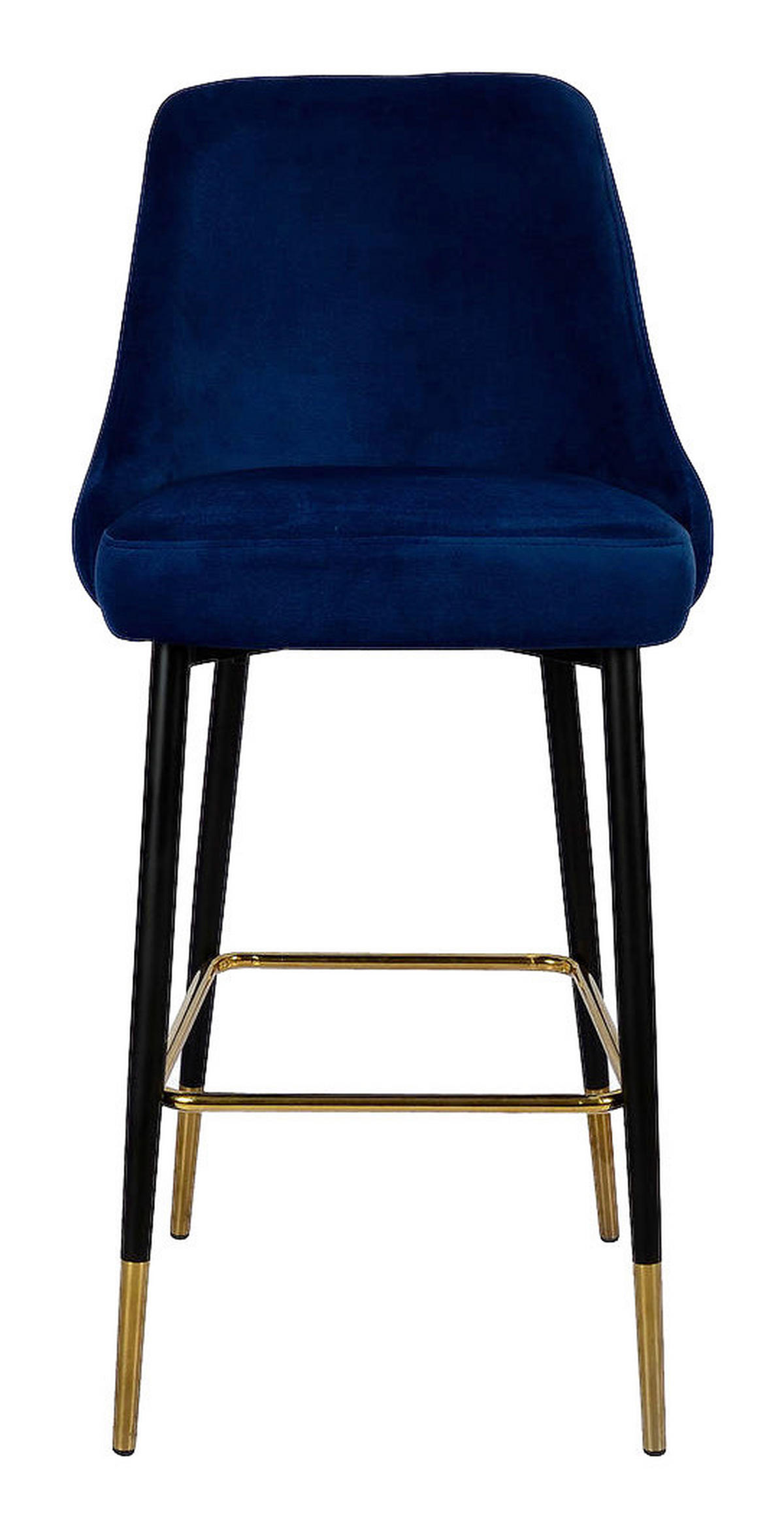 Barhocker Mojo 101 blau Microfaser B/H/T: ca. 53x110x57 cm Mojo 101 - blau/schwarz (53,00/110,00/57,00cm) - 360 Living