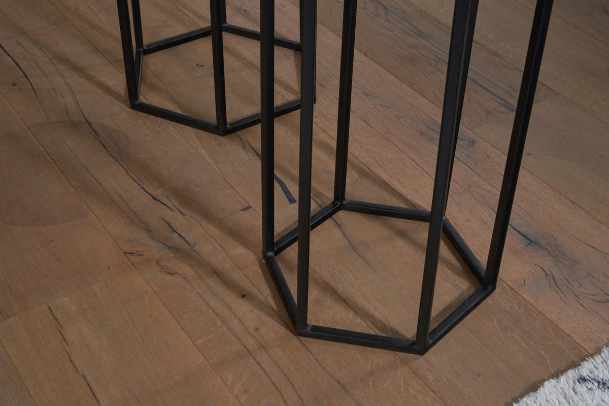 Beistelltisch 3er.-Set. schwarz B/H/T: ca. 35x90x35 cm 3er.-Set. - schwarz (35,00/90,00/35,00cm) - Wohnling
