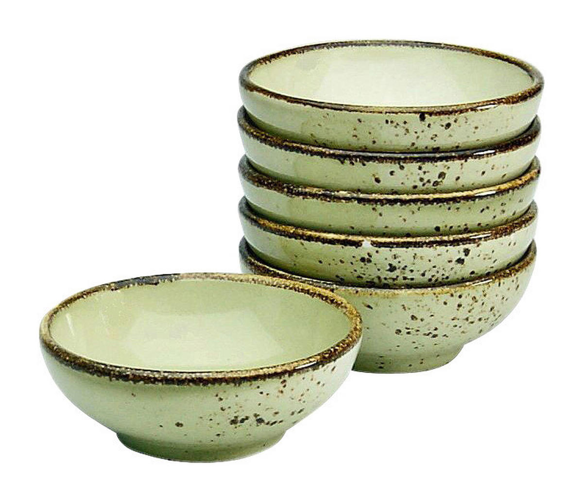 CreaTable Schalen-Set NATURE COLLECTION sand Steinzeug D: ca. 8 cm NATURE COLLECTION - sand (8,00cm) - CreaTable