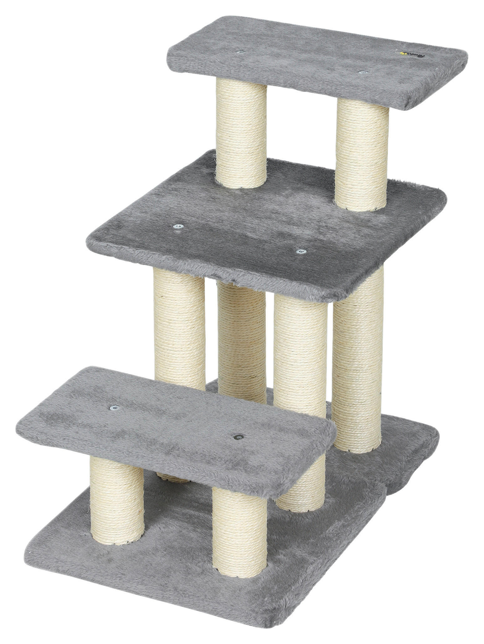 PawHut Hundetreppe Hundetreppe - grau (52,00/34,50/54,00cm) - PawHut