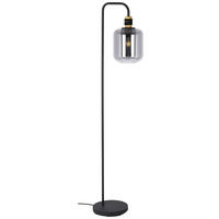 Nowa Stehleuchte 40990108 schwarz Rauchglas Metall H/D: ca. 150x40 cm E27 1 Brennstellen ANDO - schwarz (40,00/150,00cm) - Nowa