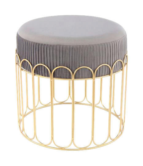 Kayoom Hocker CLEOPATRA 425 schwarz B/H/T: ca. 40x39x40 cm CLEOPATRA 425 - gold/schwarz (40,00/39,00/40,00cm) - Kayoom