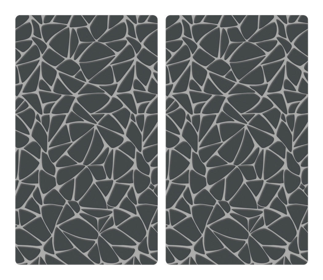 Kesper Glasschneideplatte Multi-Glasschneideplatte 2er - schwarz/grau (59,00/36,00/2,00cm) - Kesper