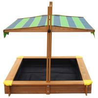 AXI Sandkasten Lily braun Holz B/H/L: ca. 118x118x118 cm Lily - braun/gelb (118,00/118,00/118,00cm) - AXI