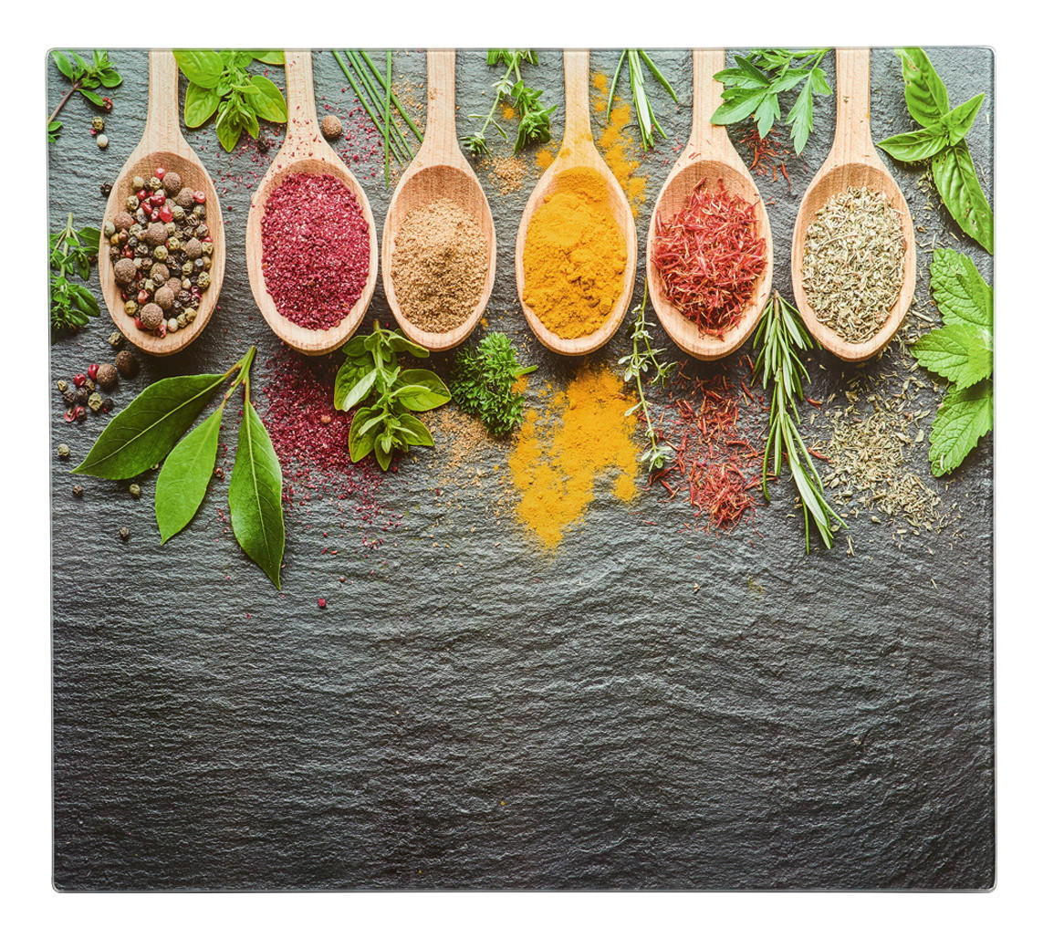 Zeller Herdblende-/Abdeckplatte Spices anthrazit Glas B/H/L: ca. 50x0,8x56 cm Spices - anthrazit (56,00/50,00/0,80cm) - Zeller