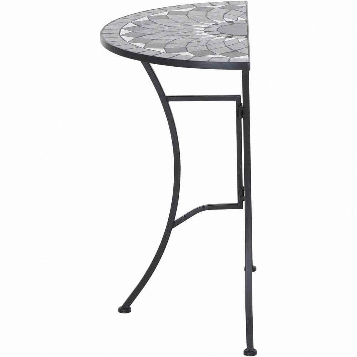 Gardamo Gartentisch COMO schwarz Stahl COMO - schwarz - Gardamo