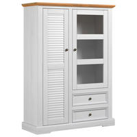 Highboard Breda B/H/T: ca. 114x156x42 cm Breda - weiß/honig (114,00/156,00/42,00cm)