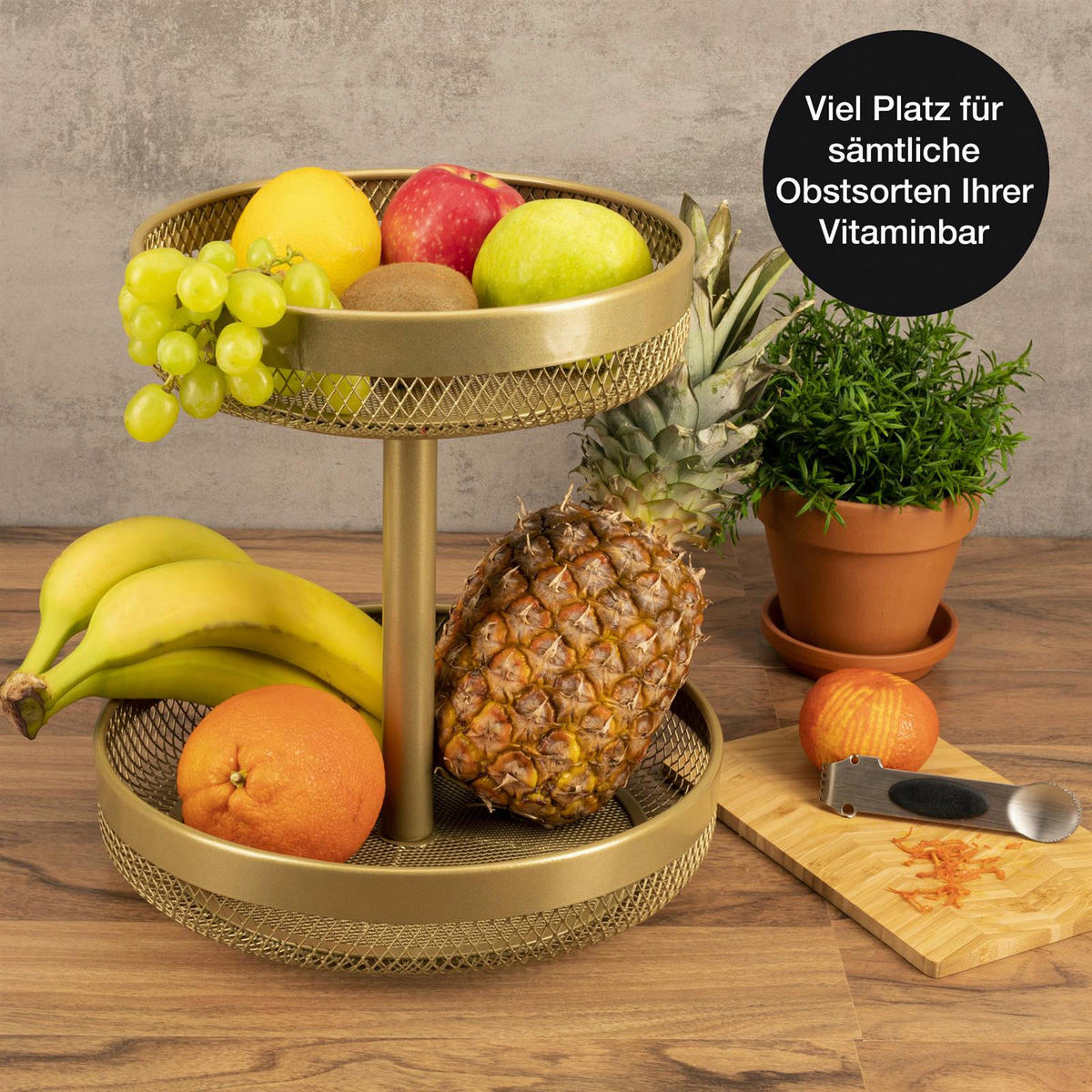 Moritz & Moritz Etagere gold Metall H: ca. 30 cm Etagere_2-stufig - gold (30,00cm) - Moritz & Moritz
