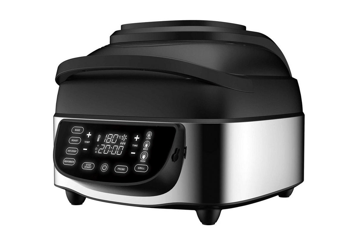 MASTERPRO Heißluftfritteuse BGMP-9111 schwarz B/H/T: ca. 38x34,5x47,5 cm AIRCHEF 5-IN-1 - schwarz (38,00/34,50/47,50cm) - MASTERPRO