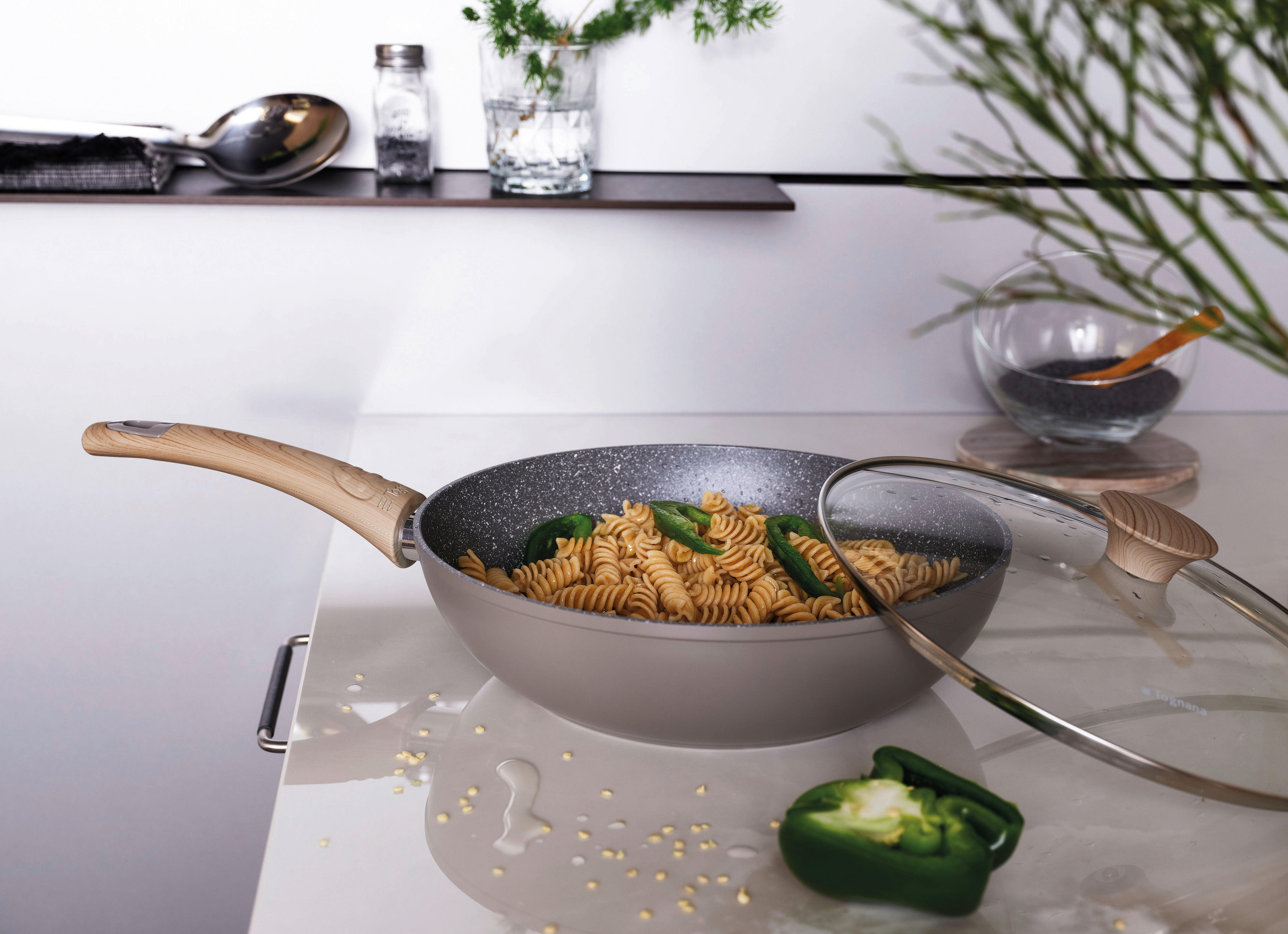 Thumbnail - TOGNANA Pfannenset Eco Tortora silber Aluminium 3 tlg.