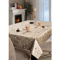 Milano Abwaschbarer Tischbelag Blüte messing B: ca. 140 cm Blüte - gold/messing (140,00cm) - Milano