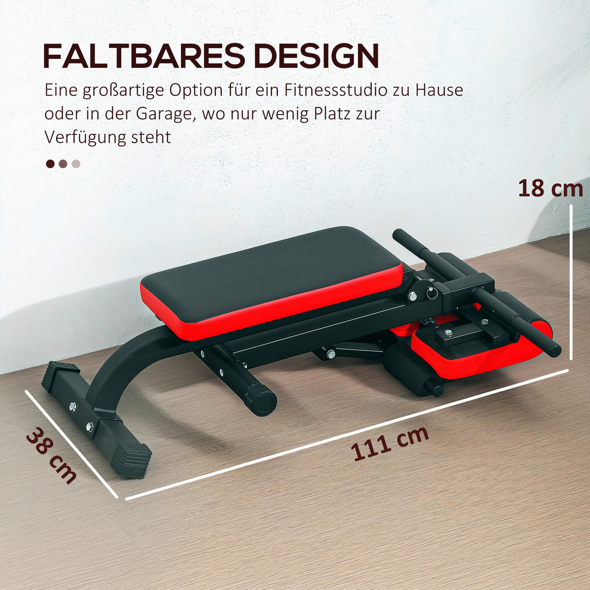 SPORTNOW Hantelbank schwarz Kunstleder B/H/L: ca. 65x98x103 cm Hantelbank - schwarz (103,00/65,00/98,00cm) - SPORTNOW