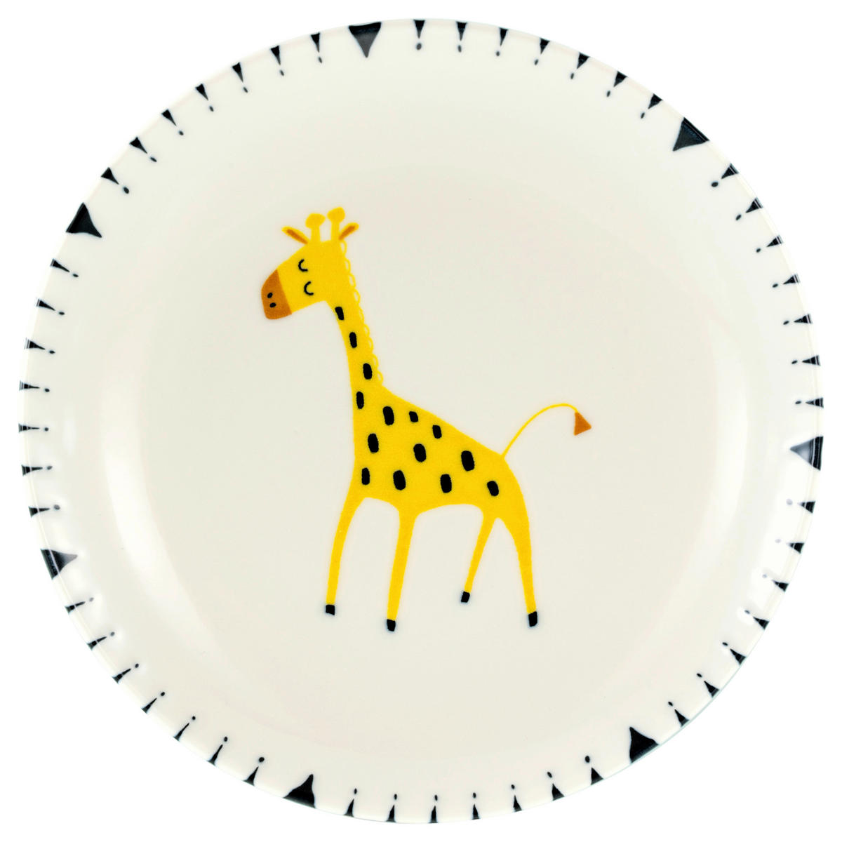 CreaTable Tellerset Safari mehrfarbig Steinzeug D: ca. 21 cm Safari - mehrfarbig (21,00cm) - CreaTable