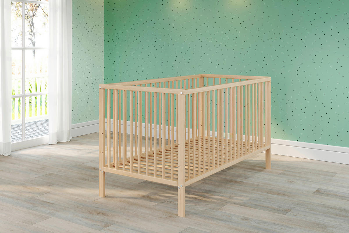Babybett buche B/H/T: ca. 144x84x78 cm Liegefläche B/L: ca. 70x140 cm Universal_Babybett 1101-620-C3 - buche (144,00/84,00/78,00cm)