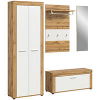 Garderobe JAM Eiche Wotan Nachbildung weiß B/H/T: ca. 184x191x35 cm JAM - Eiche/weiß (184,00/191,00/35,00cm) - xonox.home