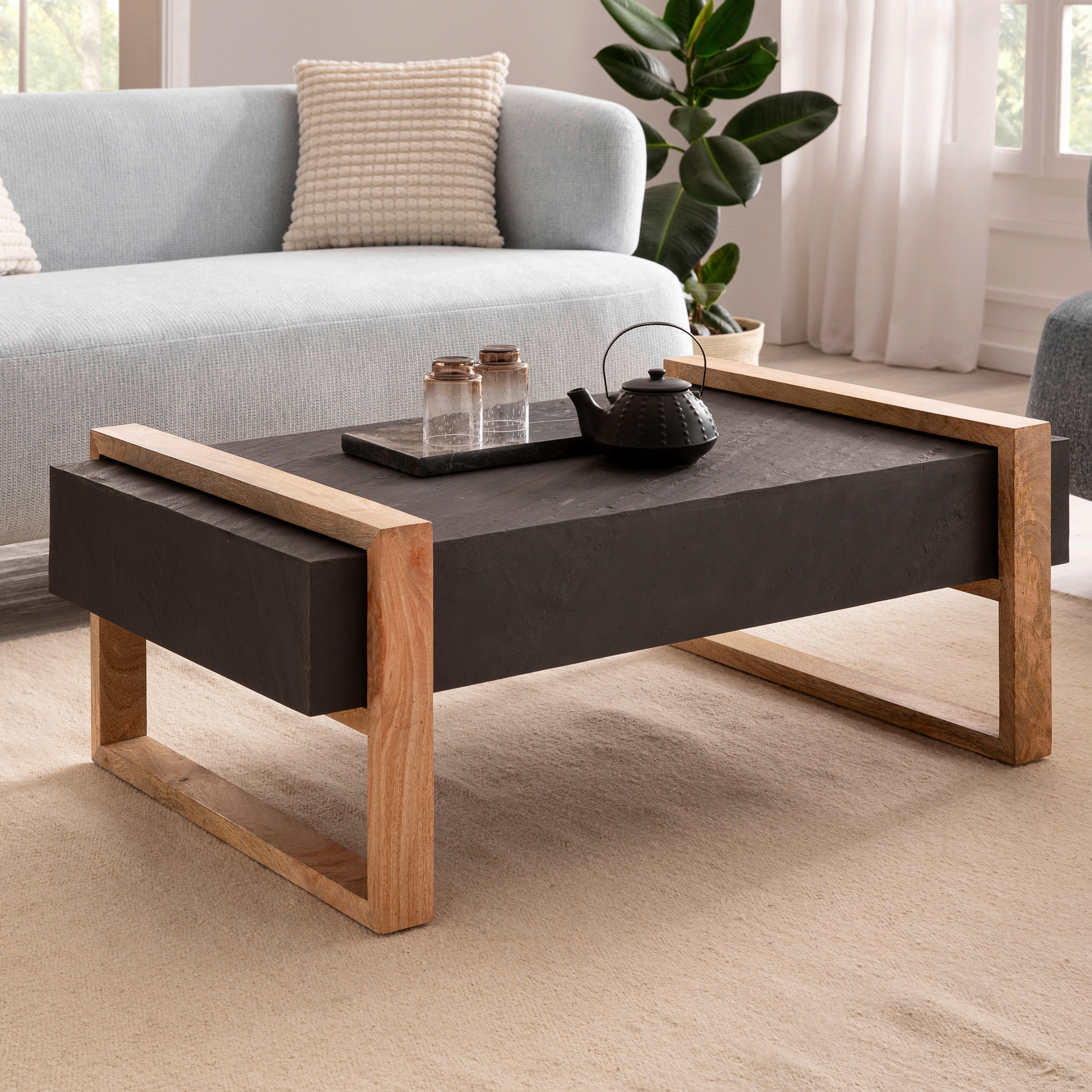 Couchtisch  B/H/T: ca. 105x40x60 cm `...