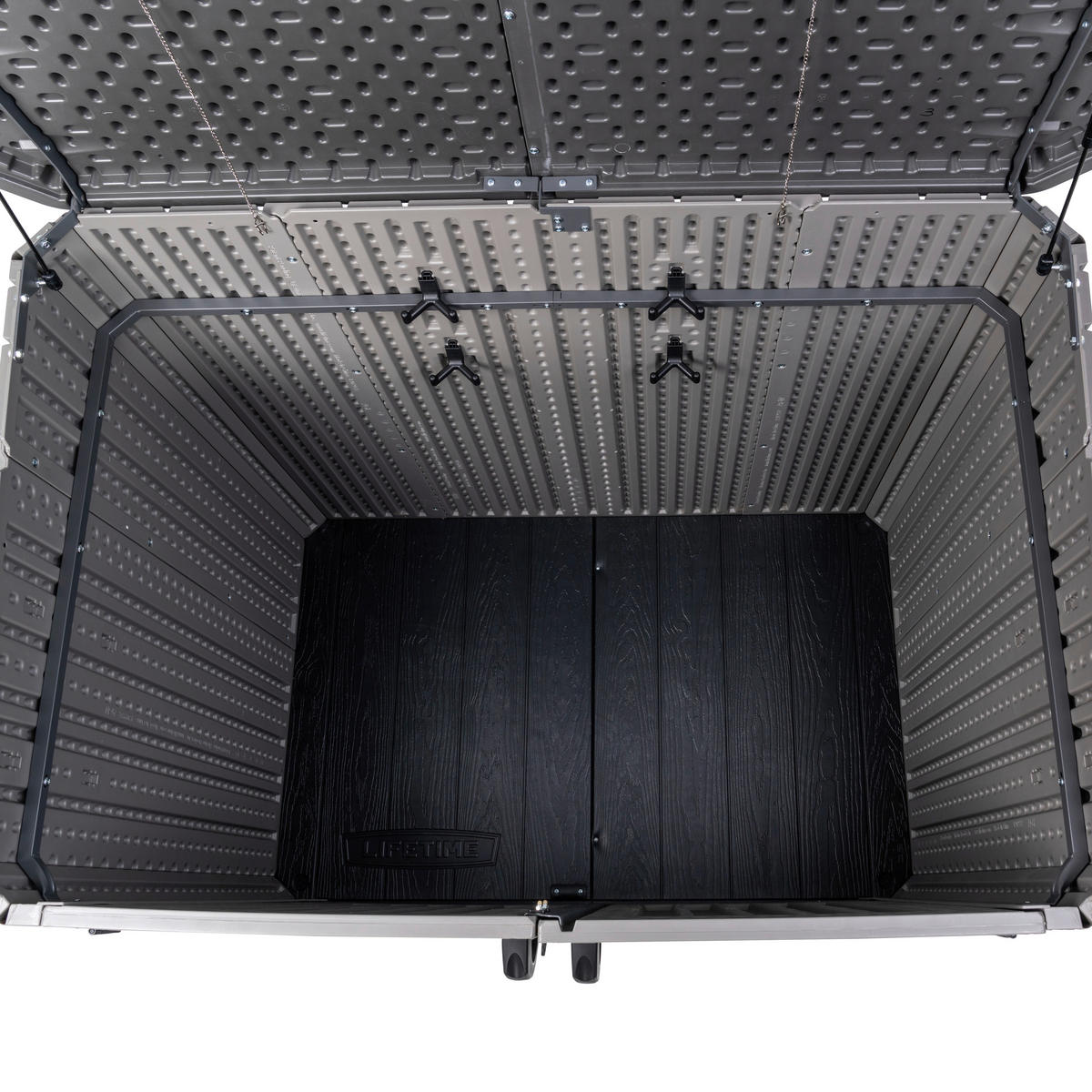 Lifetime Mülltonnenbox Phil grau B/H/L: ca. 146x128x94 cm Phil - braun/grau (94,00/146,00/128,00cm) - Lifetime