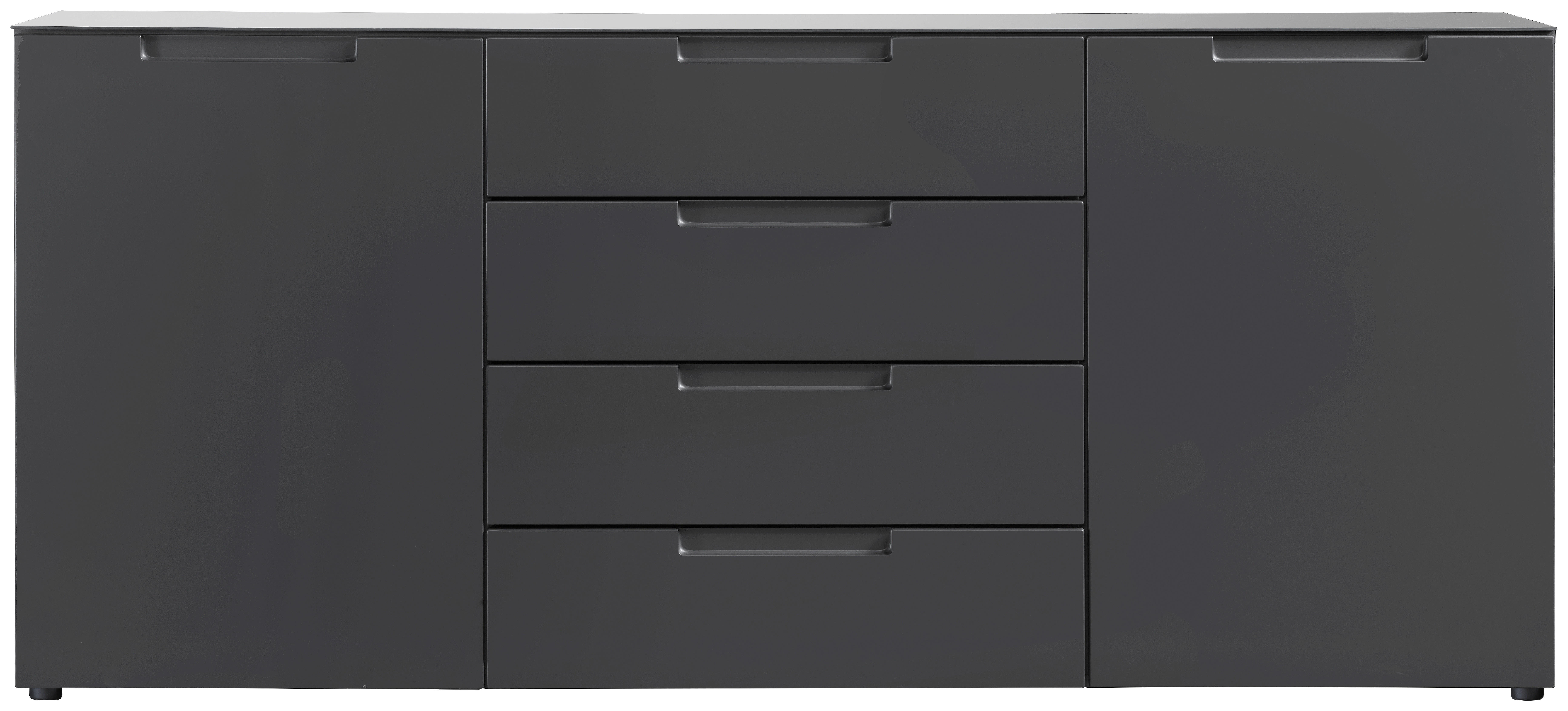 Kommode Mailand anthrazit B/H/T: ca. 180x79x40 cm Mailand - anthrazit (180,00/79,00/40,00cm)