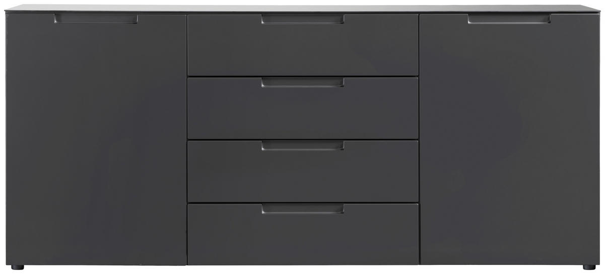 Kommode Mailand anthrazit B/H/T: ca. 180x79x40 cm Mailand - anthrazit (180,00/79,00/40,00cm)