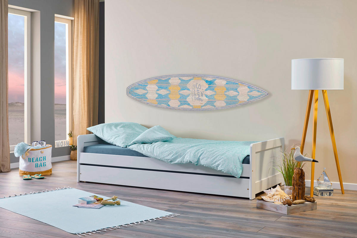 Funktionsliege Surf weiß Liegefläche B/L: ca. 90x200 cm Surf - weiß (96,00/53,00/209,00cm)