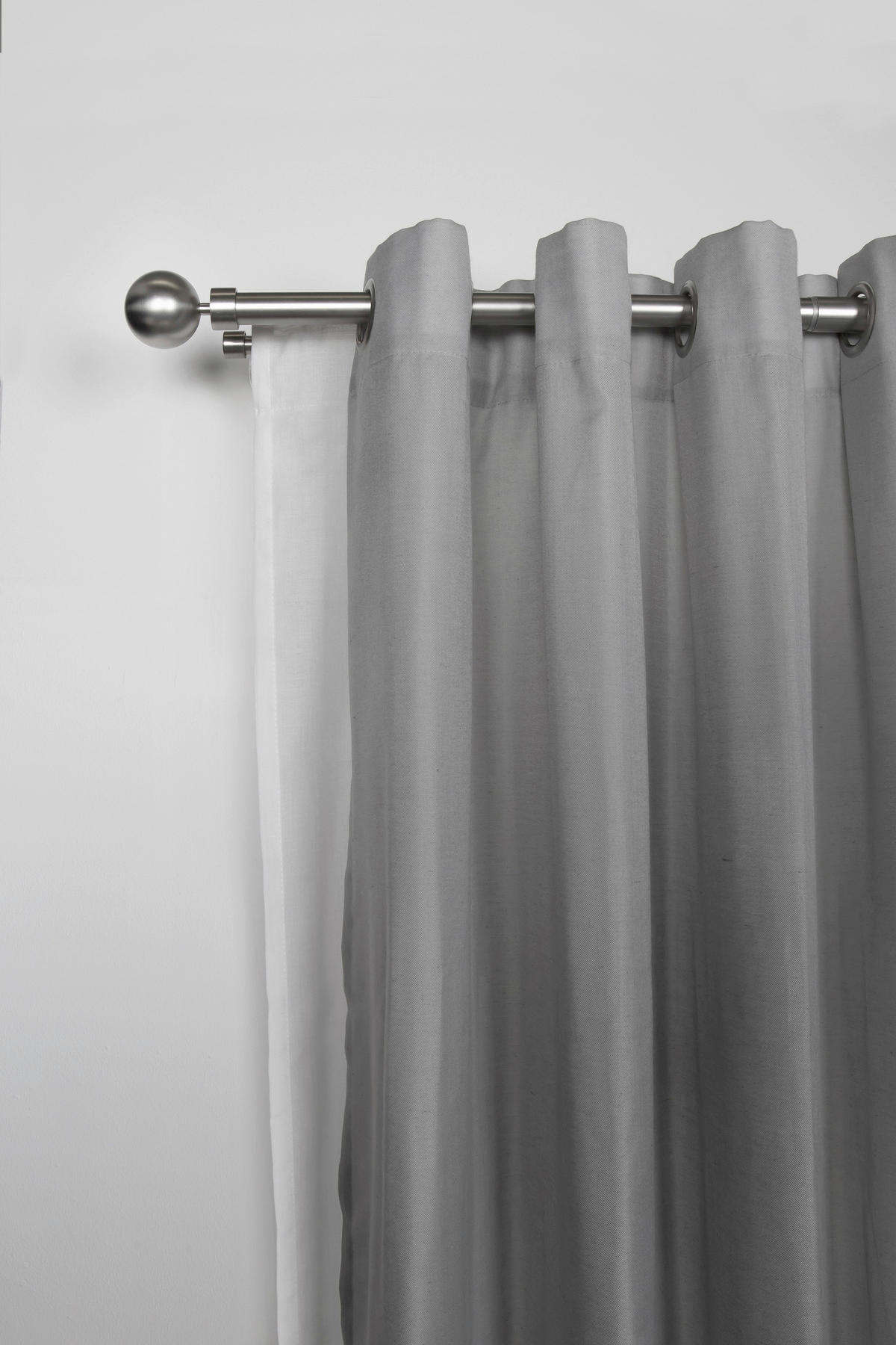 Stilgarnituren habito/ball-classic Edelstahloptik Metall ausziehbar von ca. 190 bis 360 cm 2.0 Läufe habito/ball-classic - Edelstahloptik - ondeco