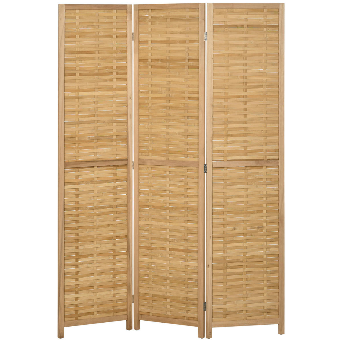 HOMCOM Paravent natur Bambus B/H/L: ca. 1,8x120x170 cm Paravent - natur (170,00/1,80/120,00cm) - HOMCOM