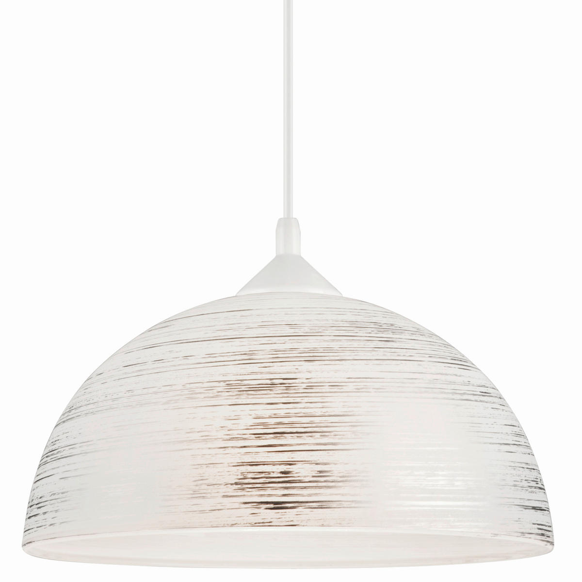Lamkur Pendelleuchte MARCY 28040 silber Glas H/L: ca. 70x30 cm E27 1 Brennstellen Marcy - silber (30,00cm) - Lamkur