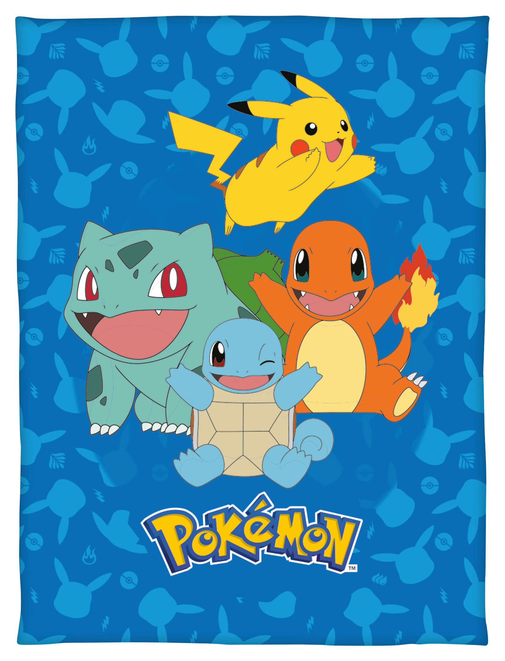 Wohndecke Pokémon Flanell Multi Polyester B/L: ca. 130x160 cm